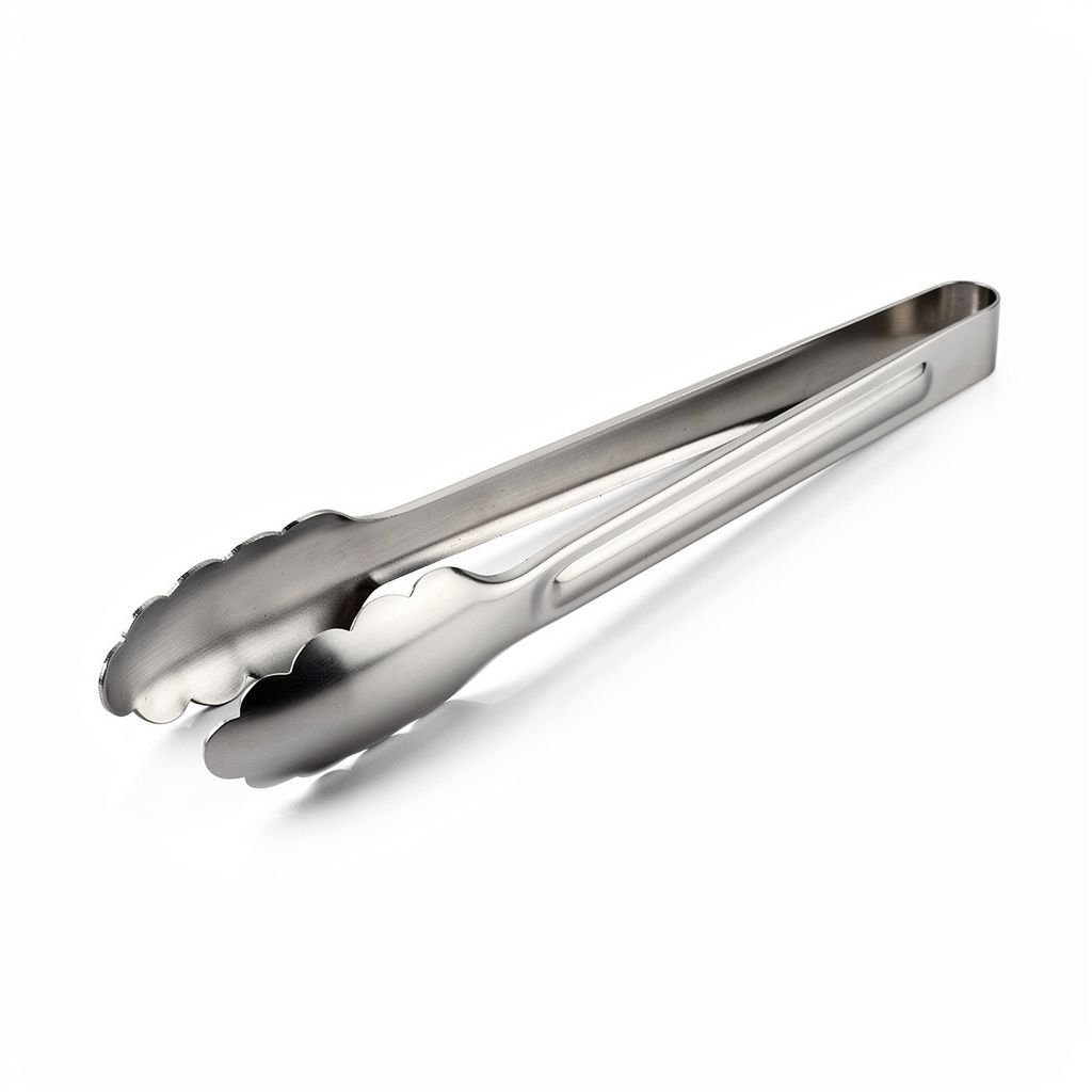 Locking Stainless Grill Tongs, 16-Inch