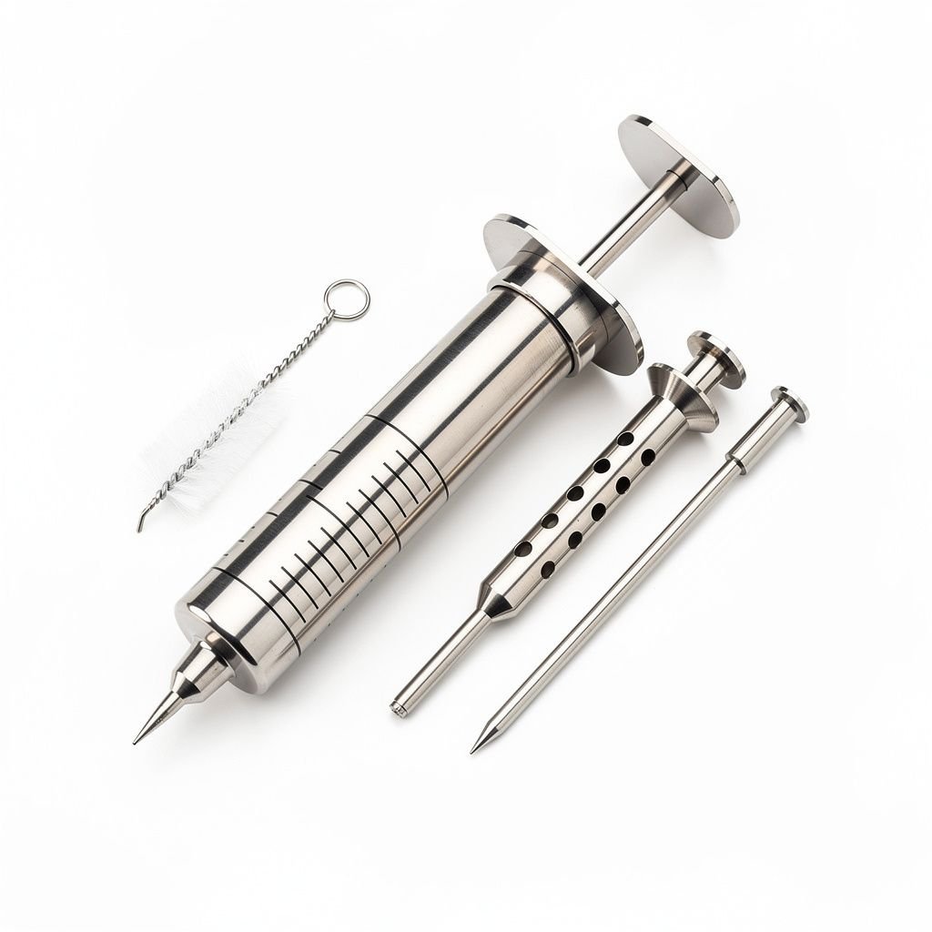 Stainless Steel Meat Injector, 2-Ounce