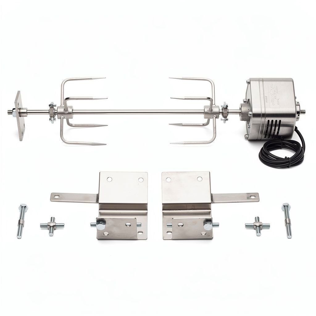 Stainless Motorized Rotisserie Kit Attachment