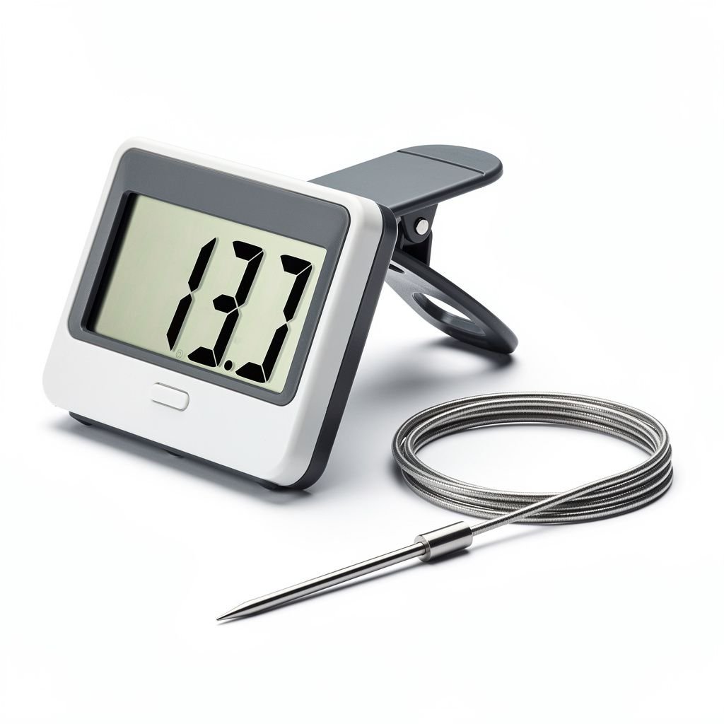 TimerGuard Meat Thermometer with Alarm and Timer