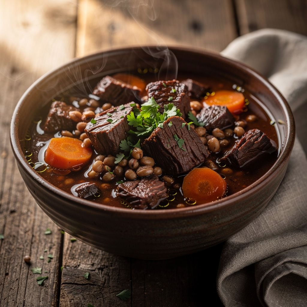 Beef and Barley Stew with Smoked Paprika
