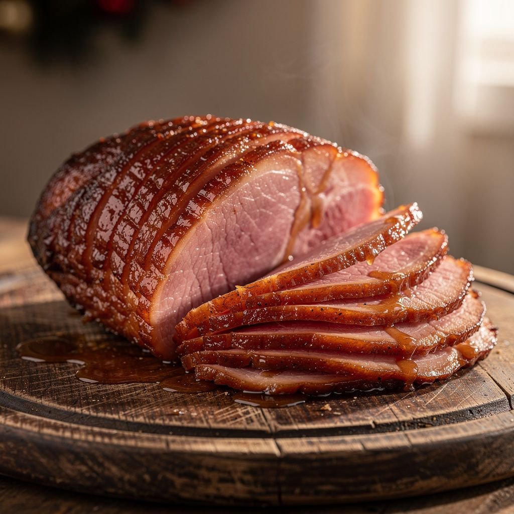 Brown Sugar Glazed Smoked Ham
