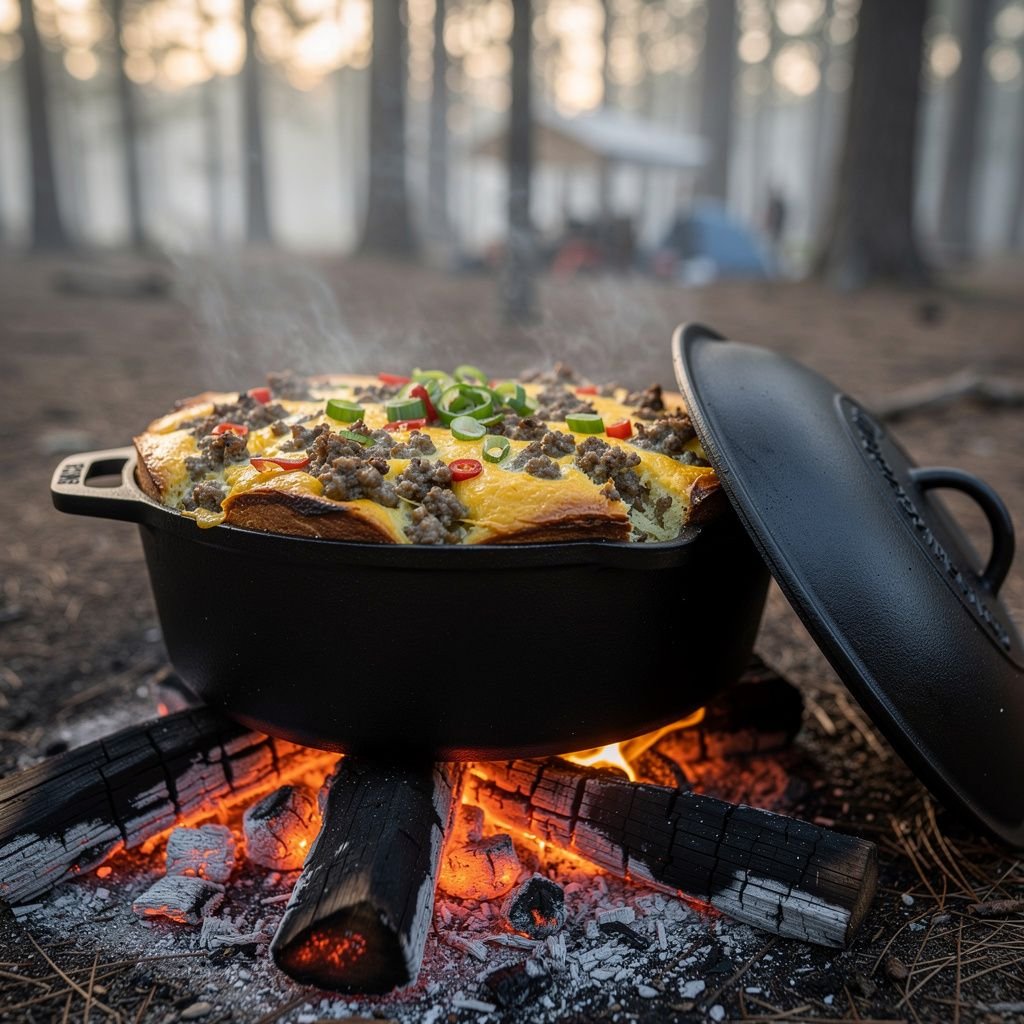Campfire Dutch Oven Breakfast Casserole