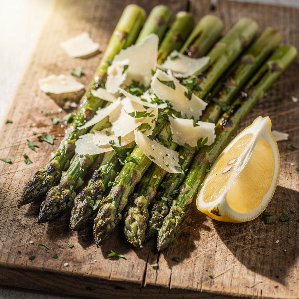 Grilled Asparagus with Lemon and Parmesan
