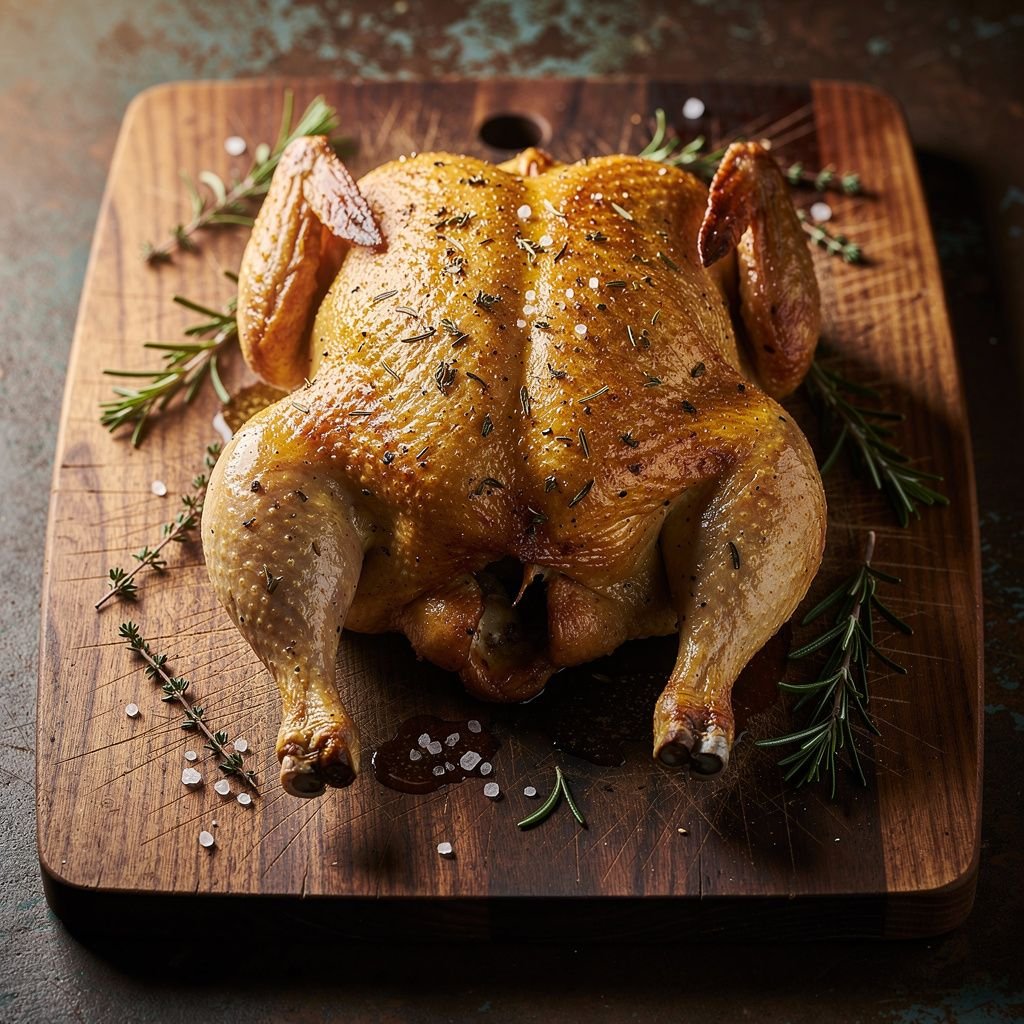 Herb Butter Spatchcocked Chicken