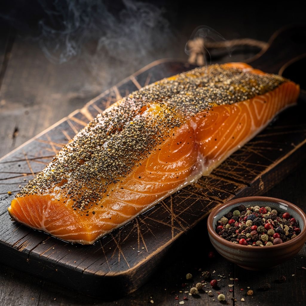Hot Smoked Salmon with Brown Sugar Brine