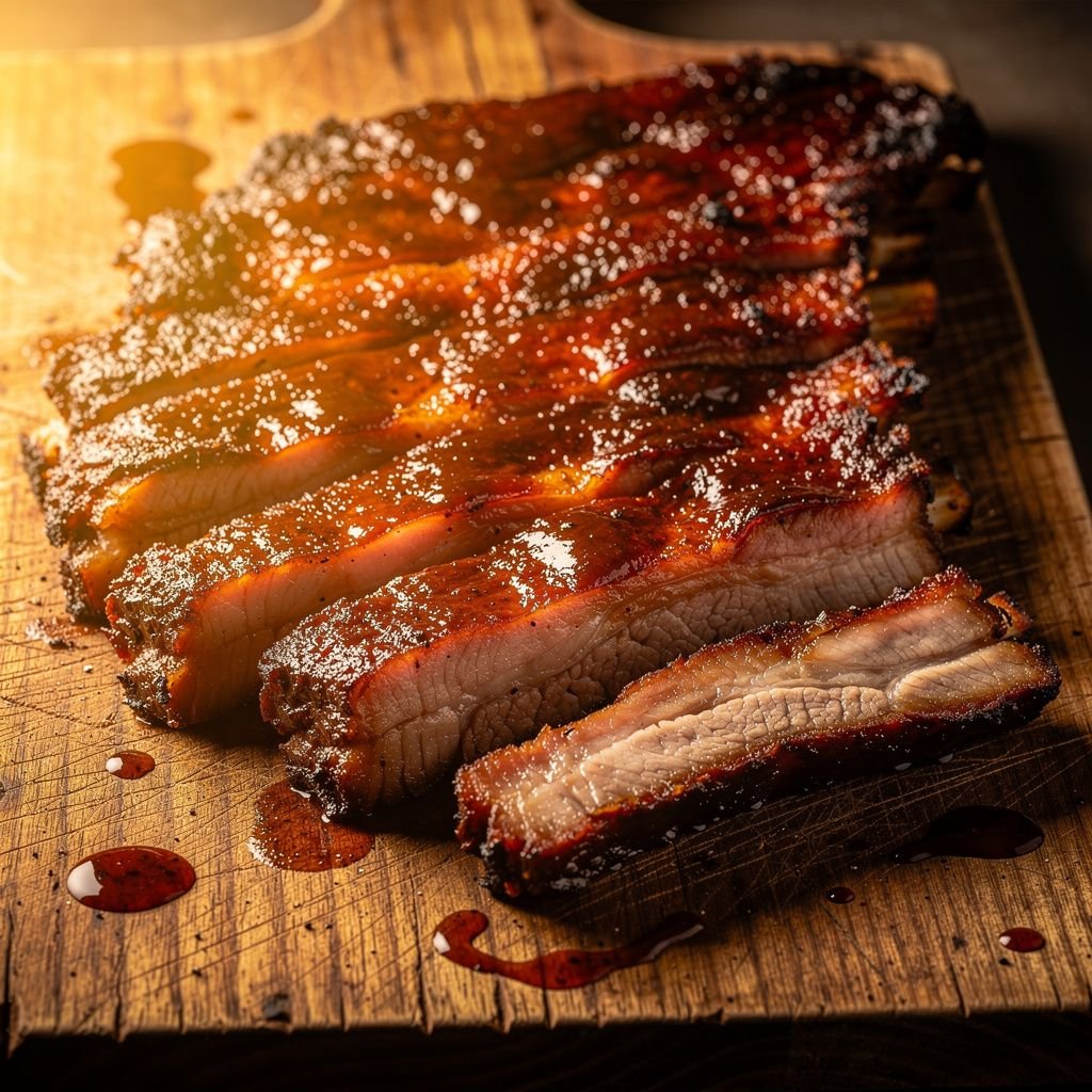 Kansas City Sticky Sauced Ribs