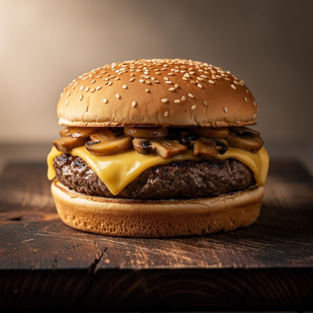 Mushroom Swiss Burger