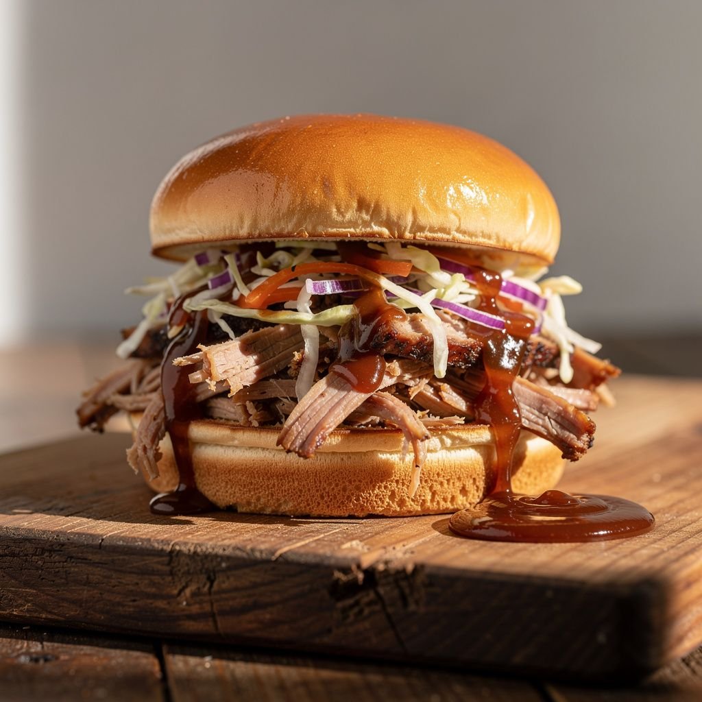Pulled Pork Sandwich with Coleslaw