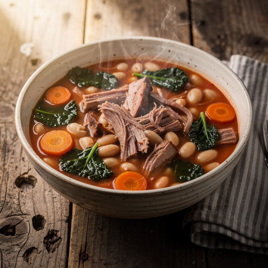 Pulled Pork and White Bean Stew
