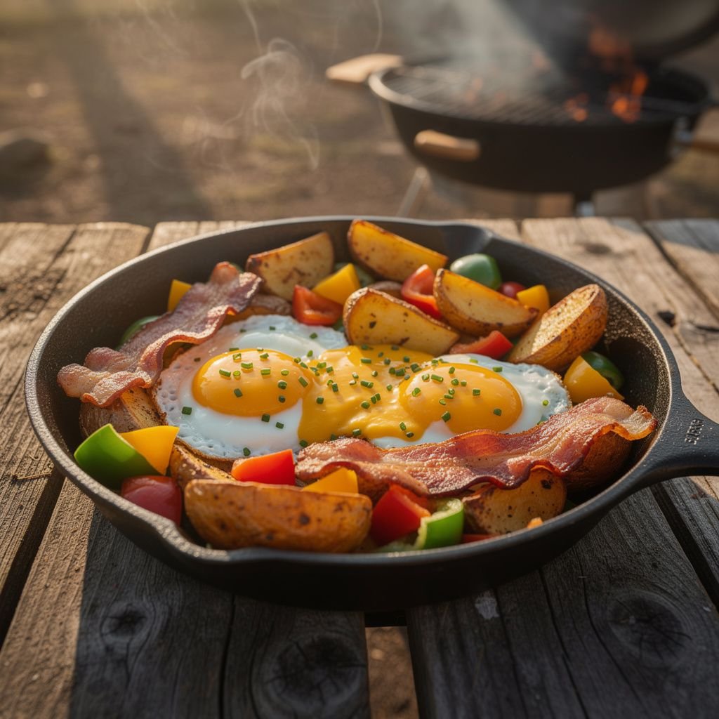 Smoked Bacon Breakfast Skillet