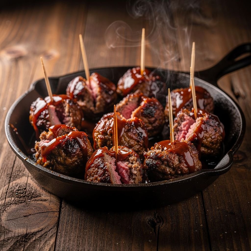 Smoked BBQ Meatballs