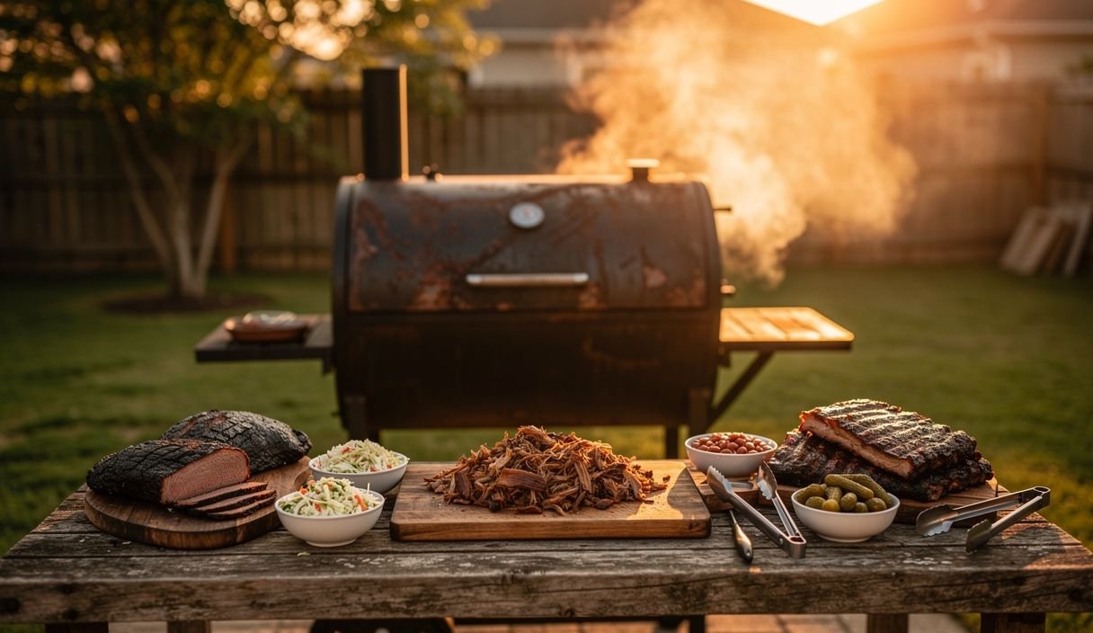 Smoked BBQ spread
